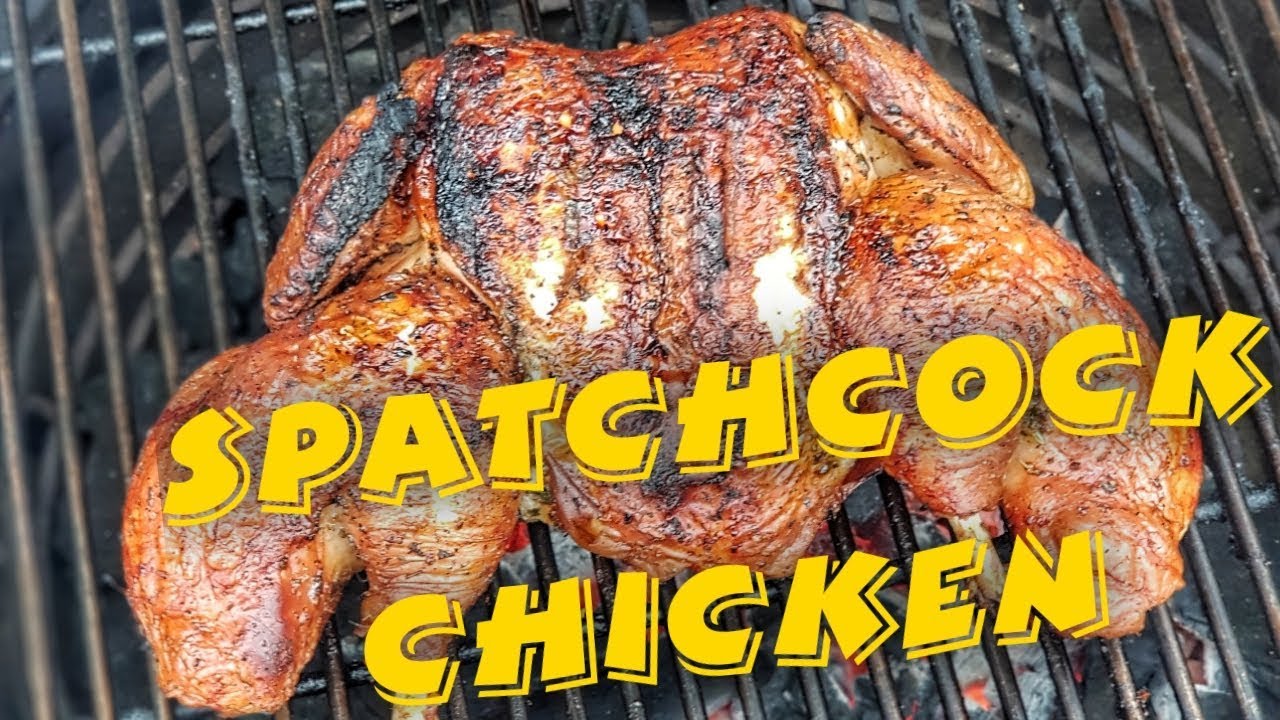 Spatchcock Chicken cooked direct on the Kamado Joe Big Joe
