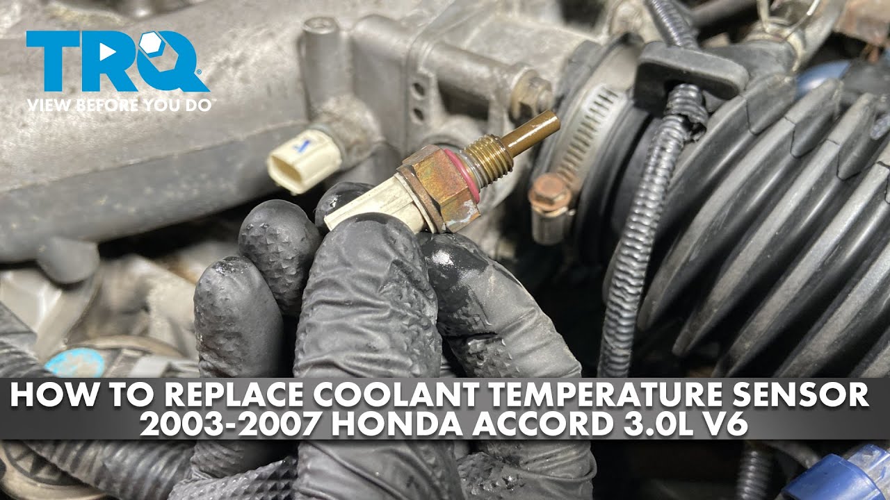 Как заменить датчик температуры охлаждающей жидкости на Honda Accord 3.0L V6 2003-2007 гг.
