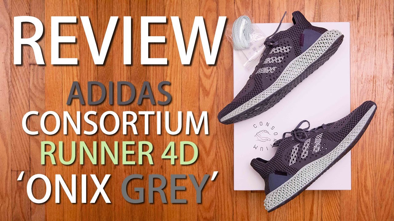 adidas Consortium Runner 4D Onix Grey Review and On Feet