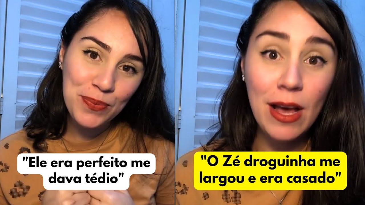 Ela ficava com dois.. no final escolheu o errado, se deu mal e se arrependeu