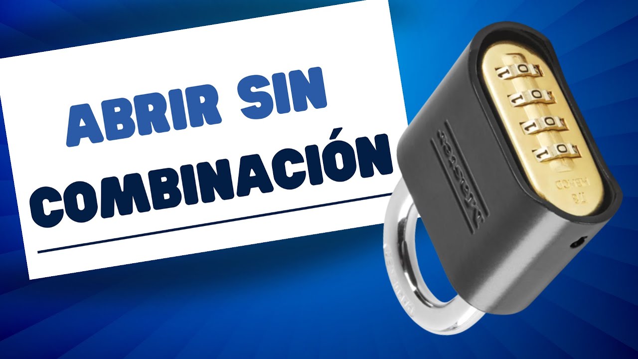 El truco del pasador: Cómo abrir un candado Master  en menos de 5 segundos!!