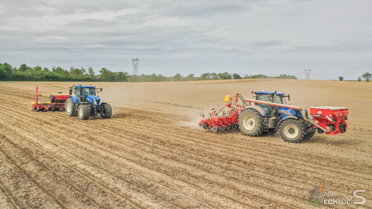 Semis de Maïs 2020 | 2x New Holland T7 & Vaderstad Tempo F & Kuhn TF1500 & Striger 100