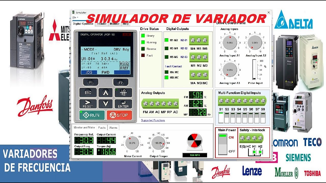 Descarga gratis el software VFD Simulador || Simulación de variadores de frecuencia