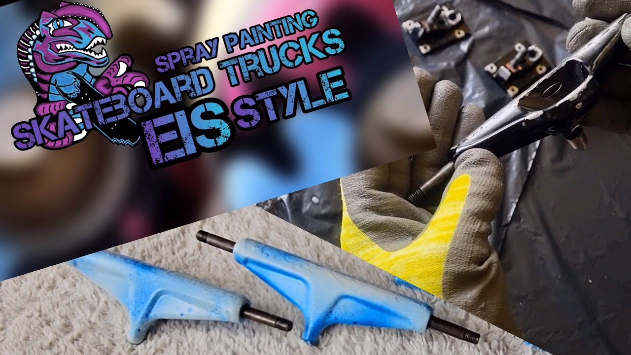 Spray Painting Skateboard Trucks (easy over paint) ICE