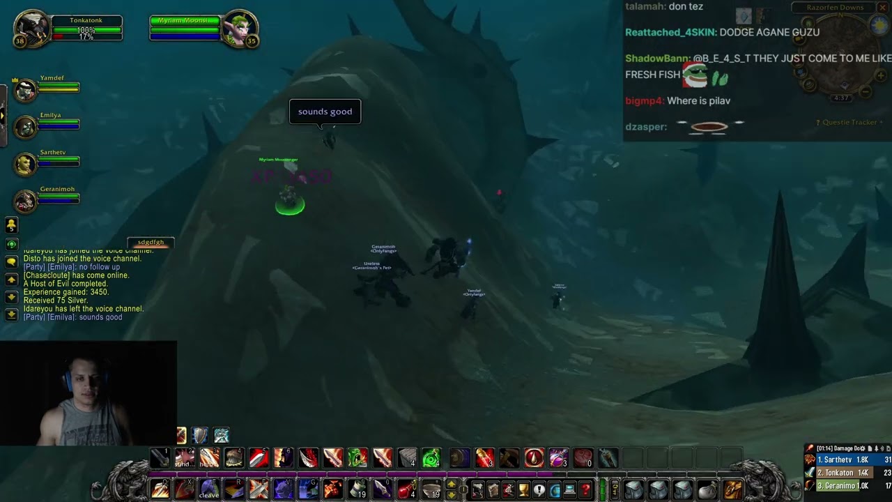 Tyler1's First Time Razorfen Downs (RFD) In HC WoW