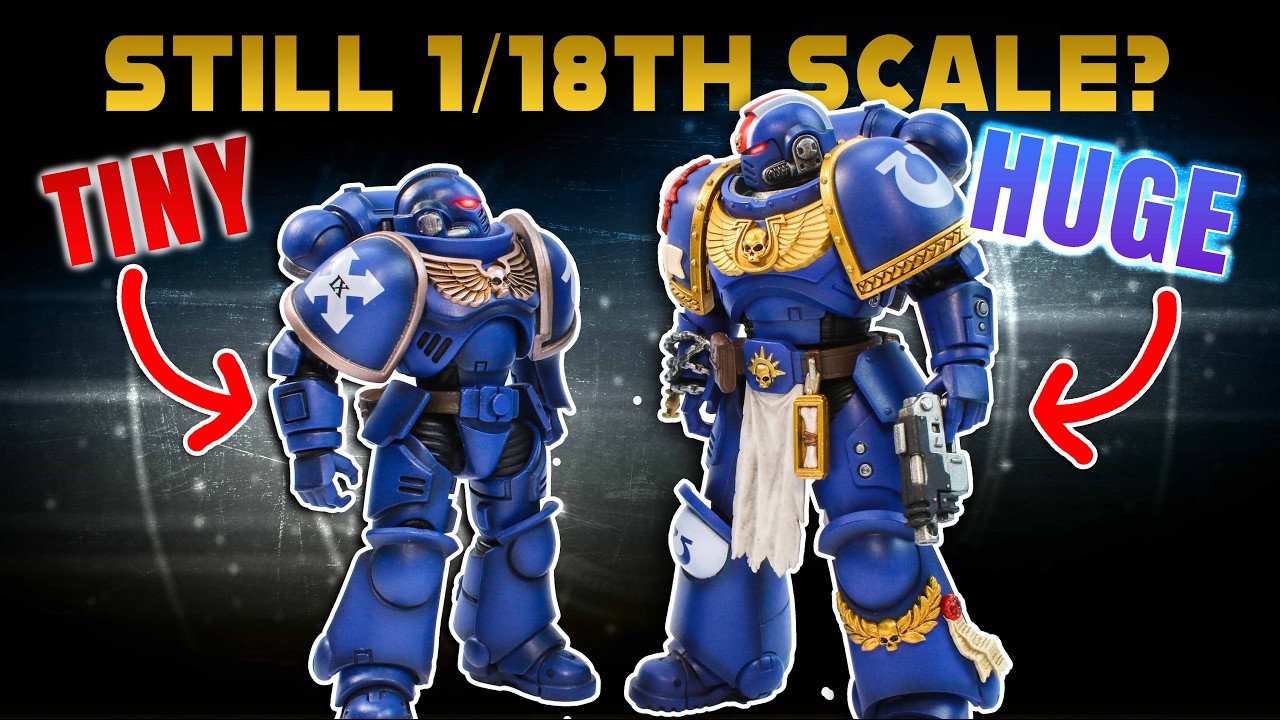 IS THIS STILL 1/18TH SCALE?!? Joytoy Warhammer 40k SPACE MARINE 2 Lieutenant Titus Unboxing Review
