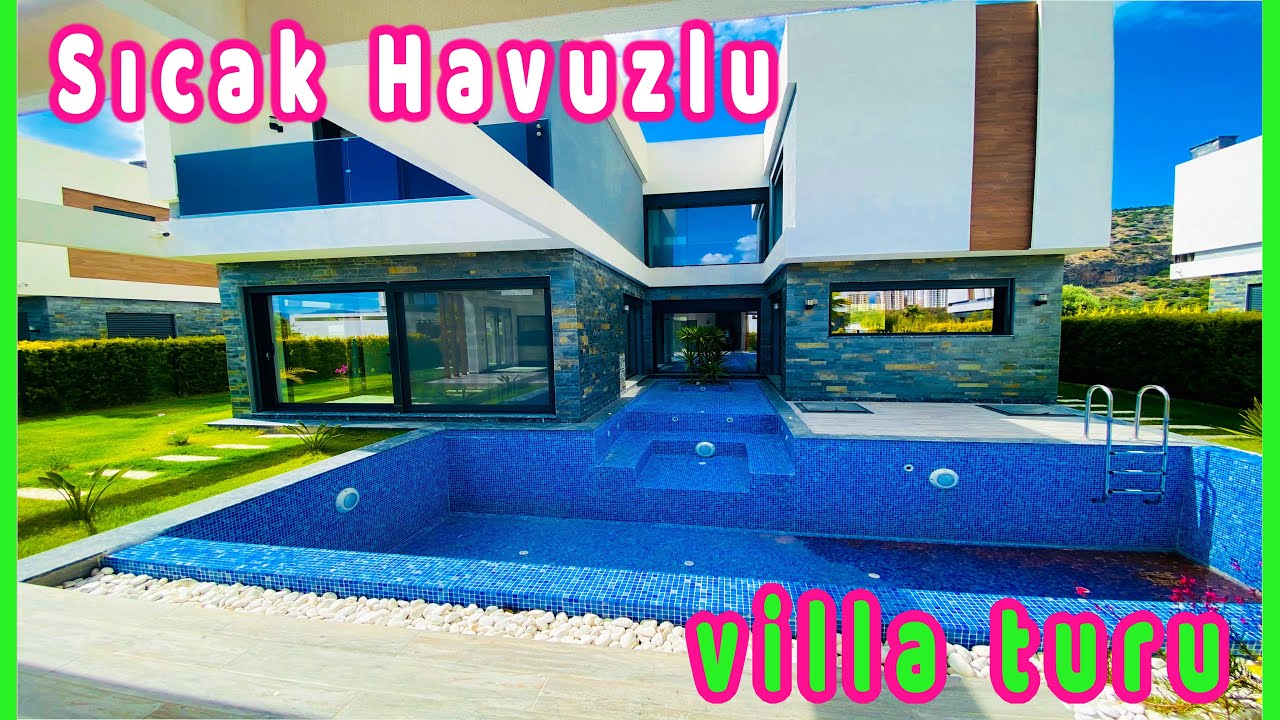 ISITMALI  HAVUZLU VİLLA ( havuz ısı pompası ) Kuşadası değirmendere