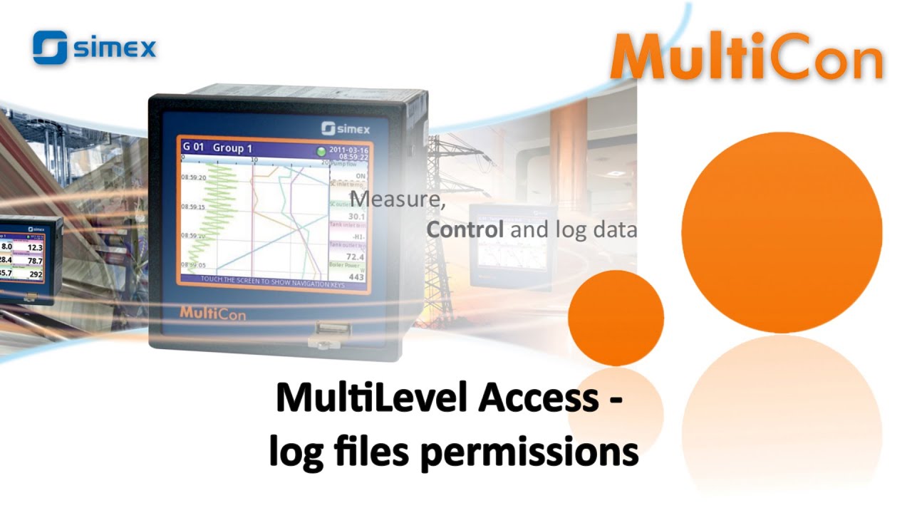 MultiCon CMC Access options – password masking & logging files permissions