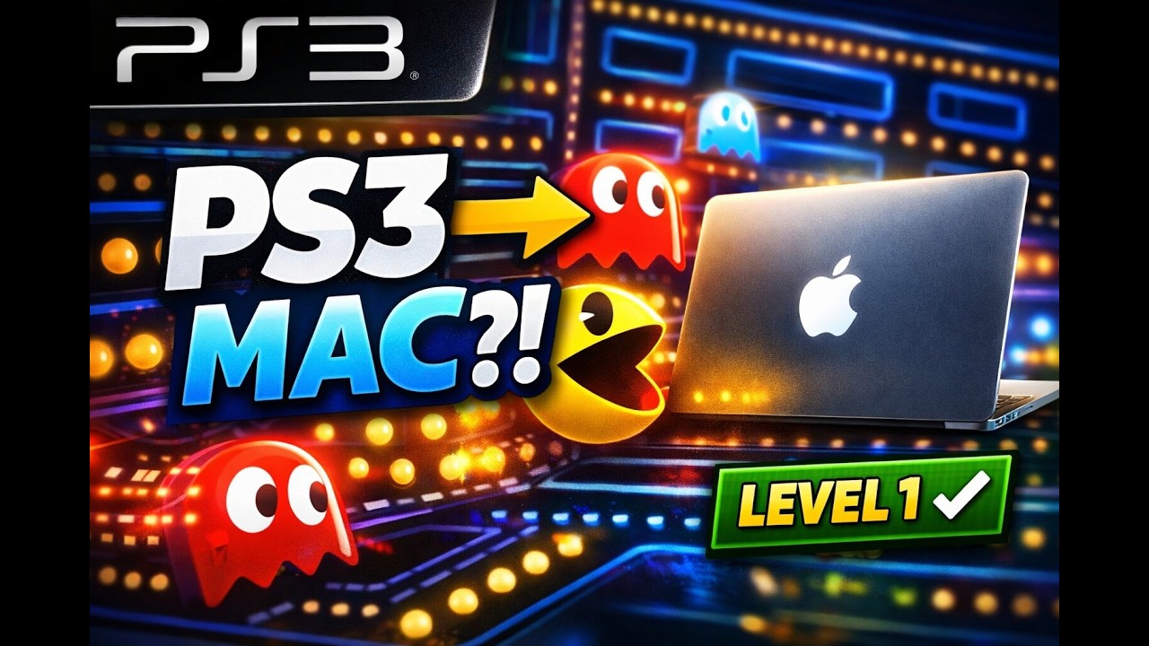 PS3 Pac-Man Championship Edition | Level 1 Completed — Running on Mac M3 Pro (RPCS3)
