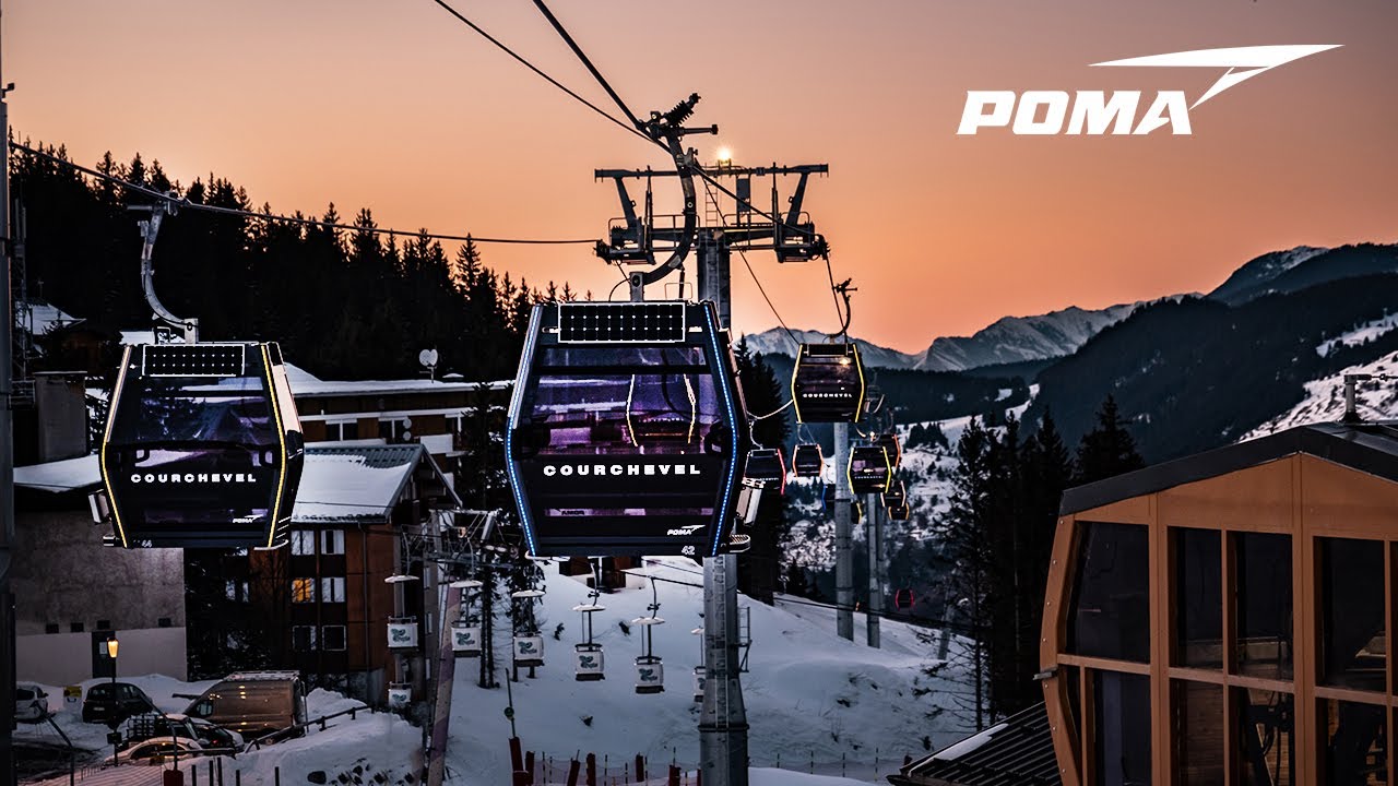 The Four-Season link gondola lift! GD10 Le Praz - Courchevel - France (2019)