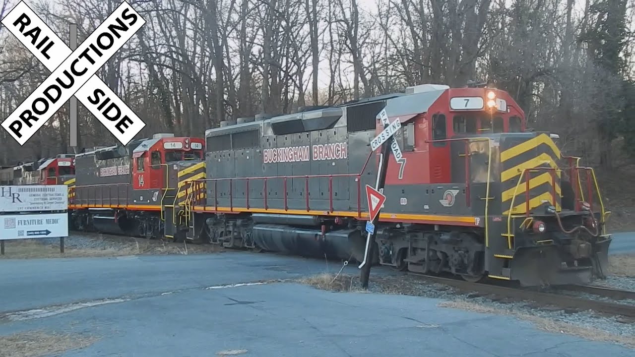 Long Freight Train on the Buckingham Branch Railroad | Staunton, Virginia