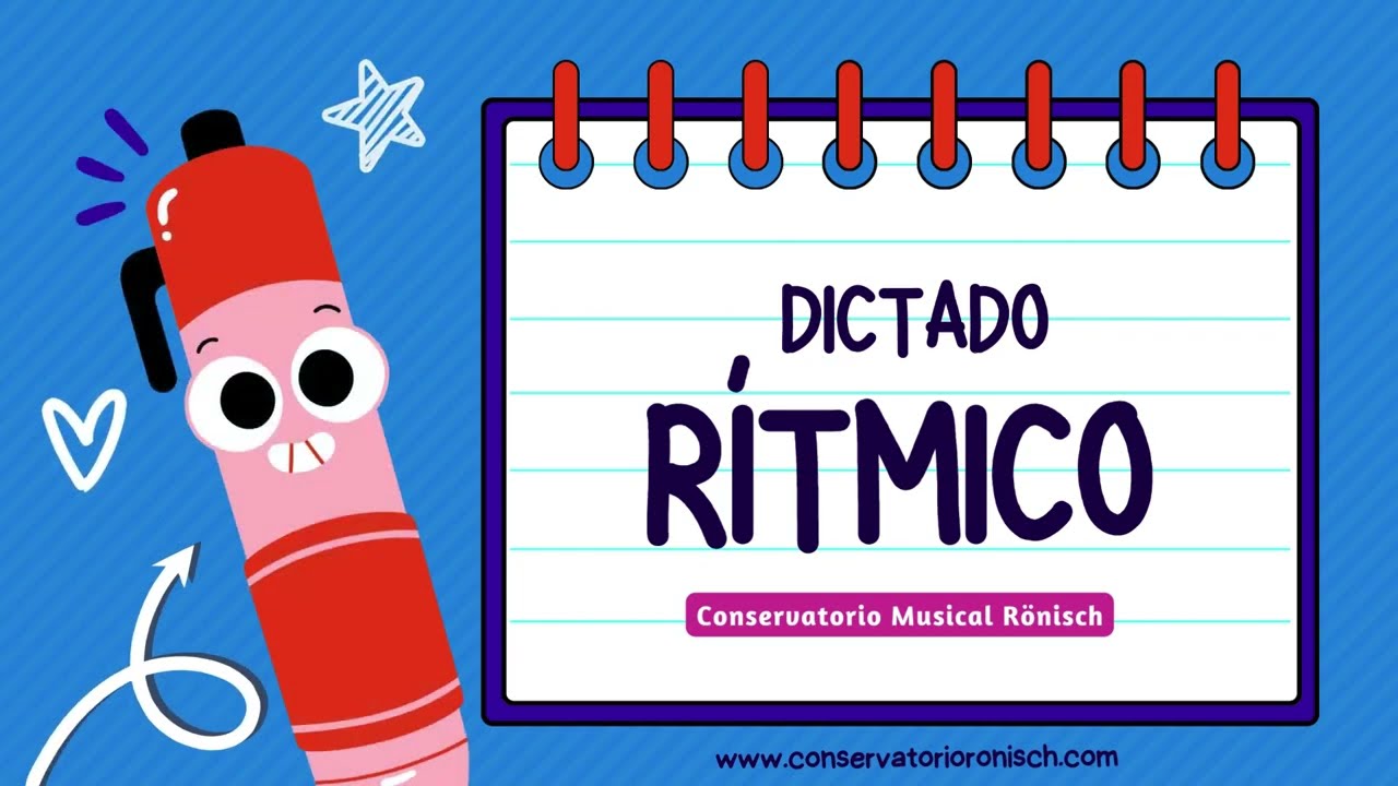 Dictado rítmico nº33: Compás Compuesto | Negras y Silencios con puntillo y corcheas | Oído Musical