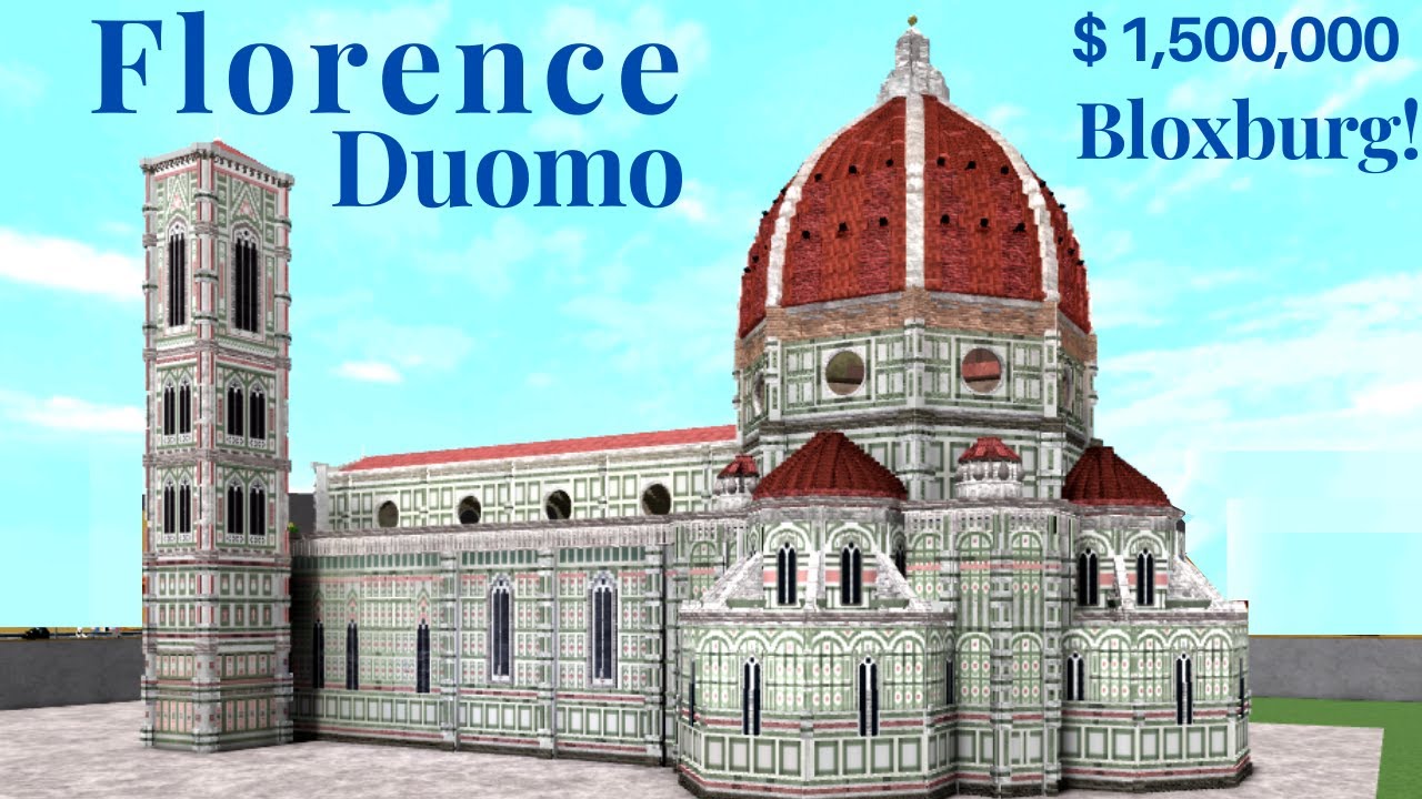 Cathedral of Florence in Bloxburg Tour and Speedbuild PART 1 | 'Duomo di Firenze'