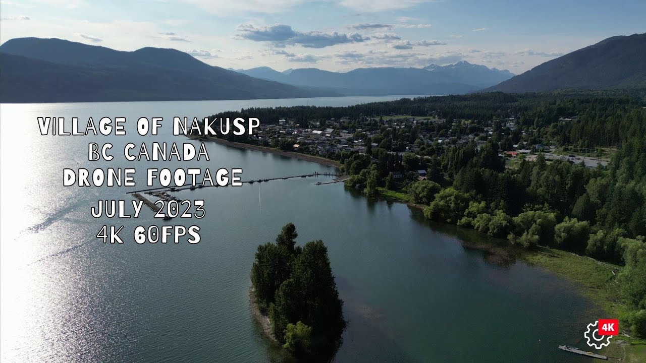 Nakusp British Columbia Drone Footage 4K 2023