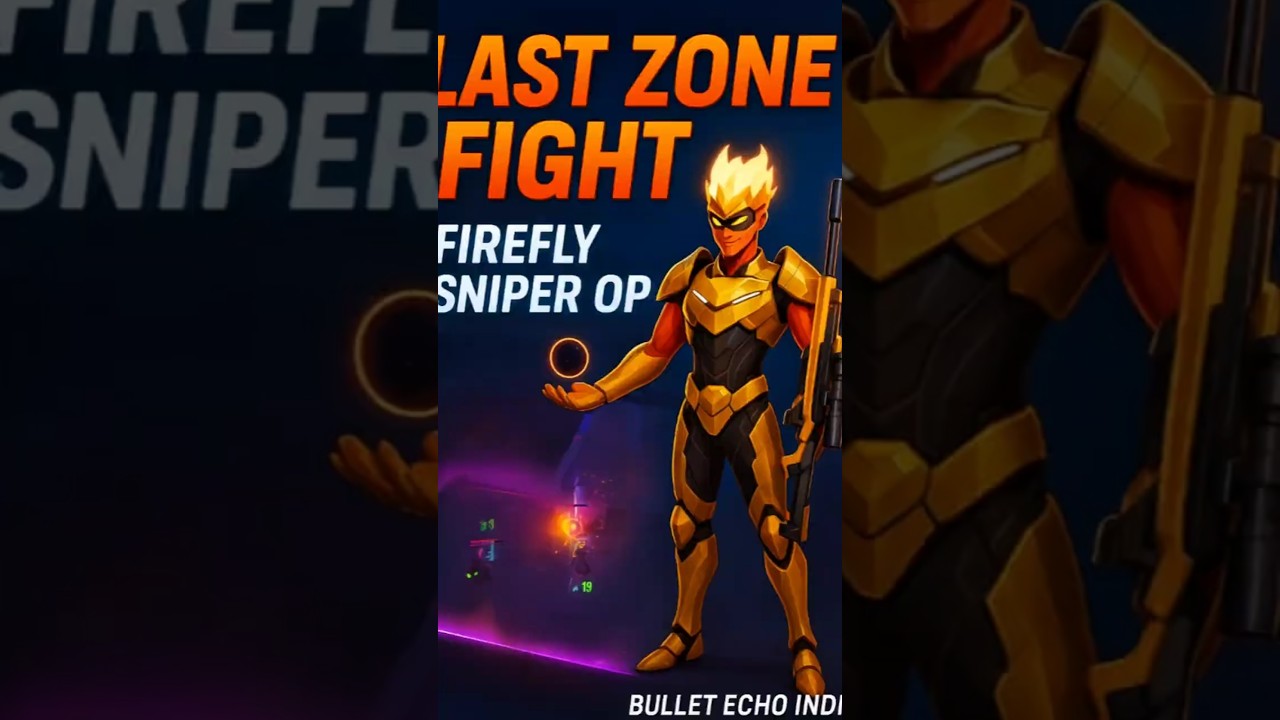 Last Zone Intense Fight 🔥 | Firefly Sniper OP 🥶 | Bullet Echo India #bulletecho #shorts #ytgaming