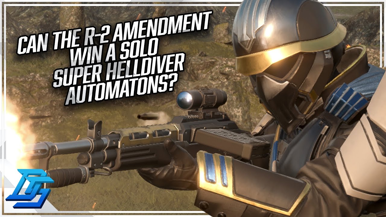 The R-2 Amendment vs Level 10 Bots Solo, Can it Be Your Primary? #helldivers2 #helldivers