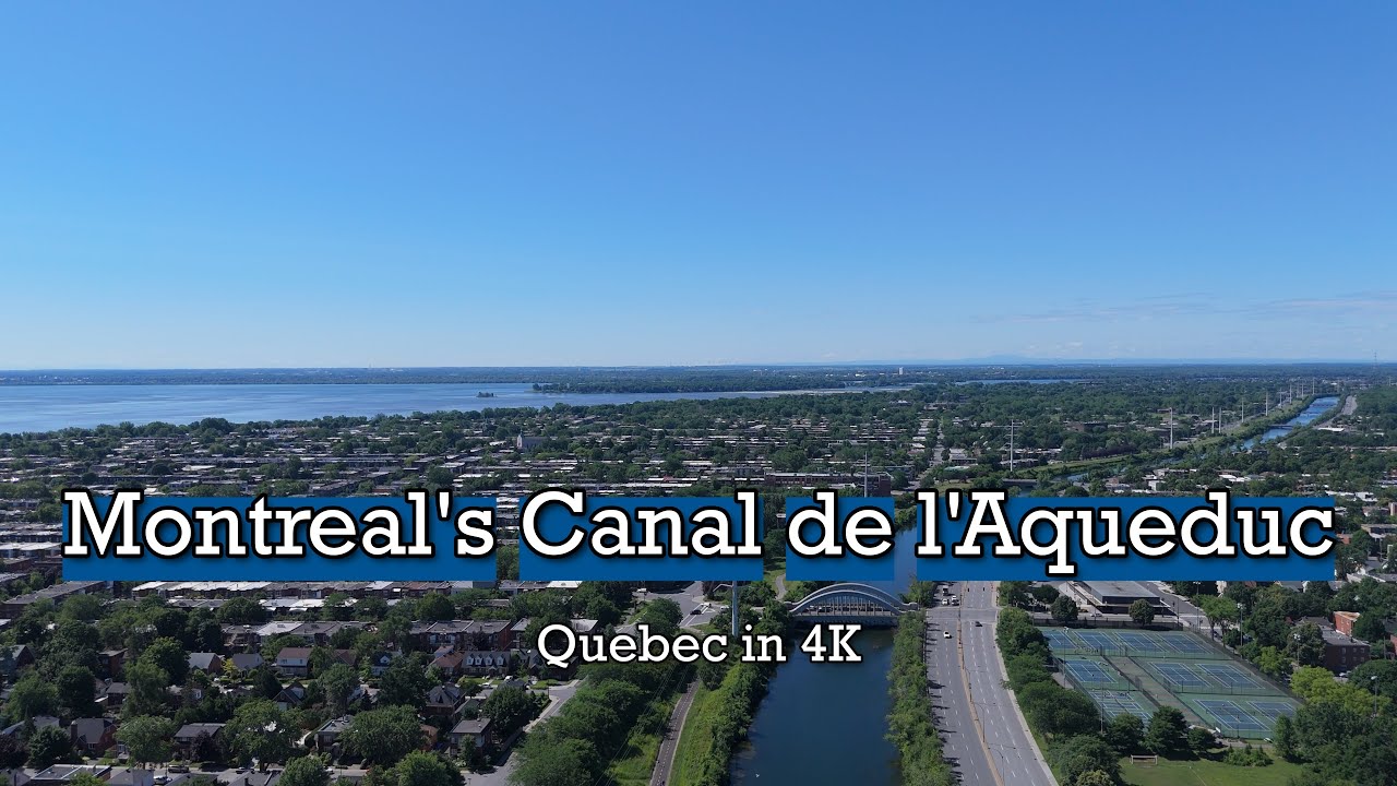 Montréal along the Canal de l'Aqueduc (Quebec in 4K)