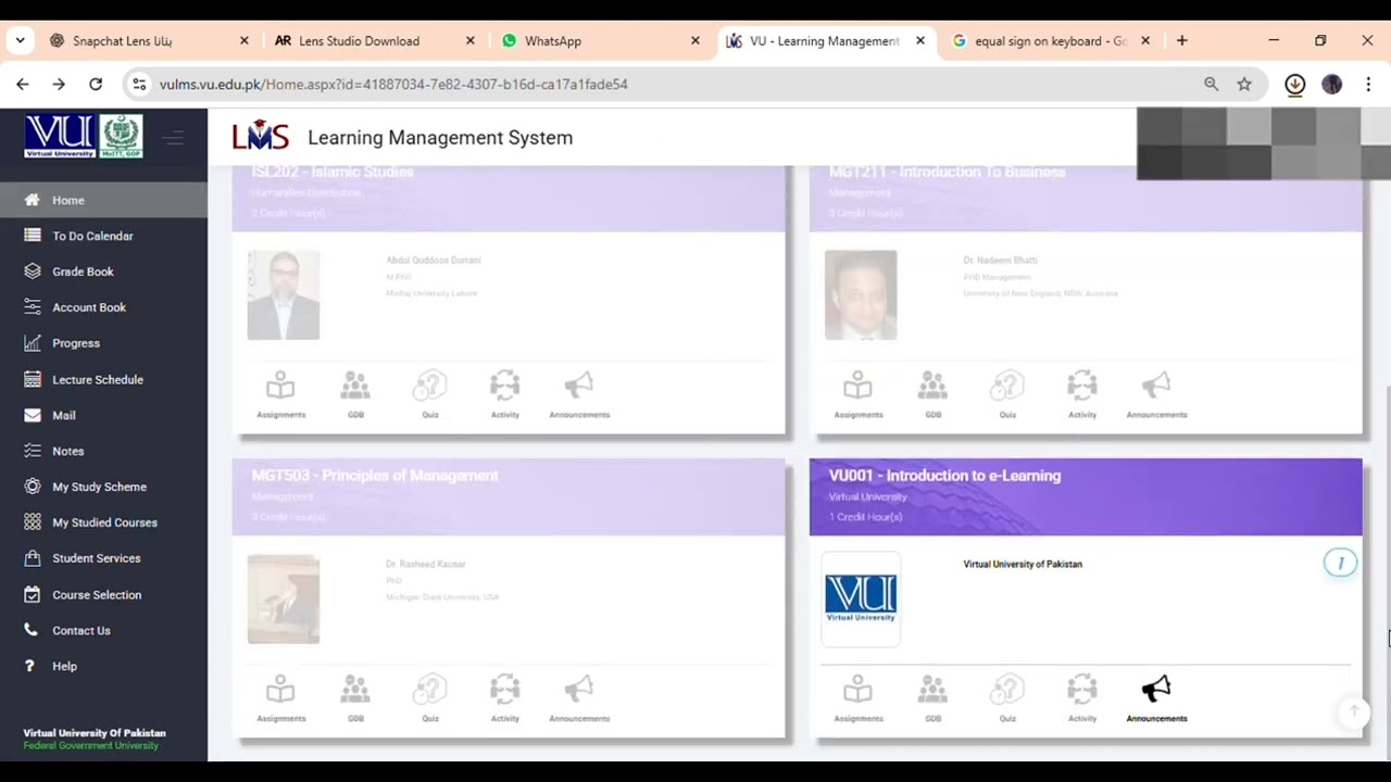 How to select Courses on LMS, How to change Password! This video is for First Semester Student!