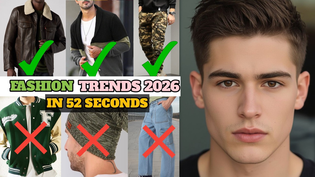 2026 BIGGEST FASHION TRENDS FOR MEN, In 52 Seconds