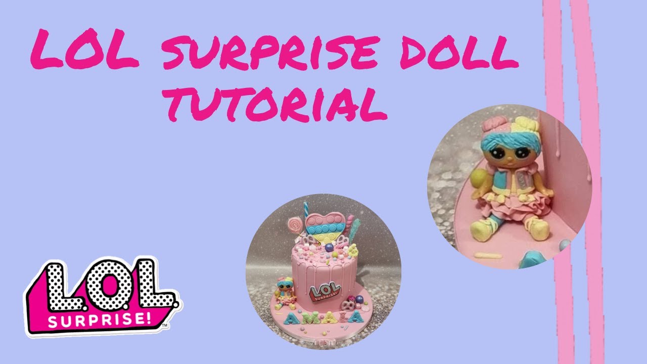 Fondant sugarpaste LOL surprise doll tutorial
