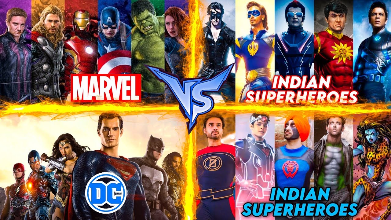 Avengers & Justice League Vs Indian Superheroes / Marvel & Dc Vs Indian Superheroes