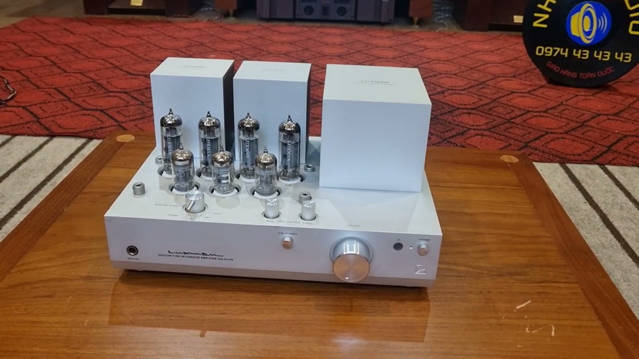 Đã bán Amply đèn Luxman SQ-N100 thùng xốp full phụ kiện ghép họp nhiều dòng loa giá LH 0974.43.43.43