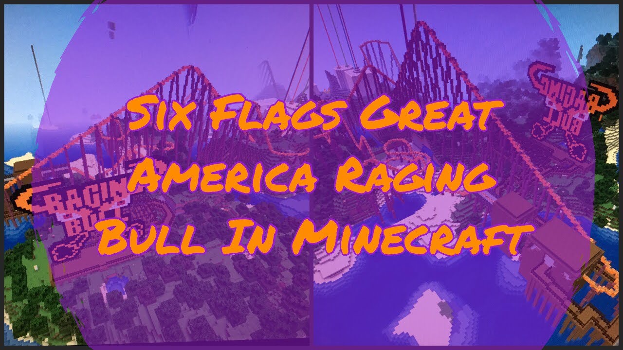Six Flags Great America Raging Bull IN MINECRAFT!! - Luigi’s Coaster Recreations