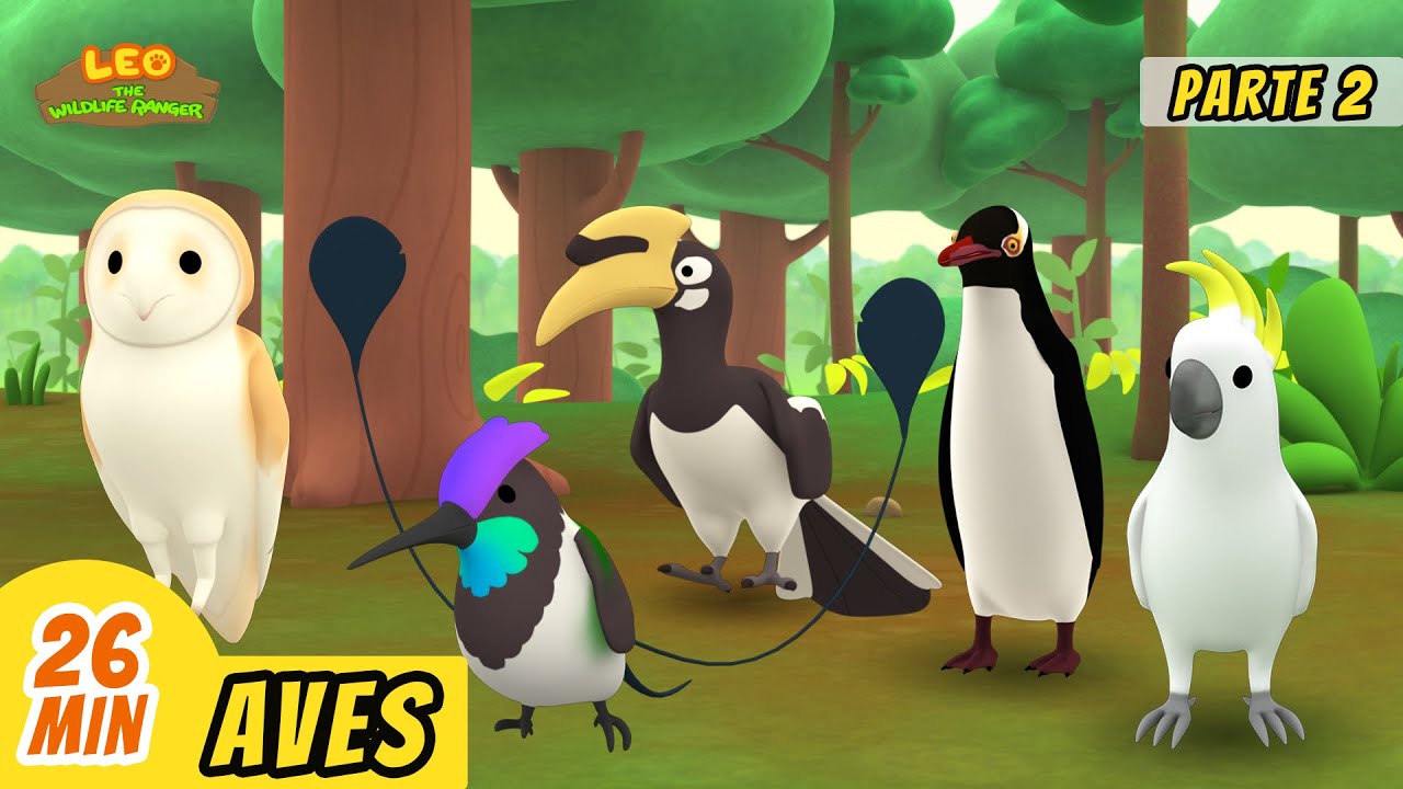 Aves Episodio Compilación [Parte 2/2] (Español) - Leo, El Explorador | Animación - Familia - Niños