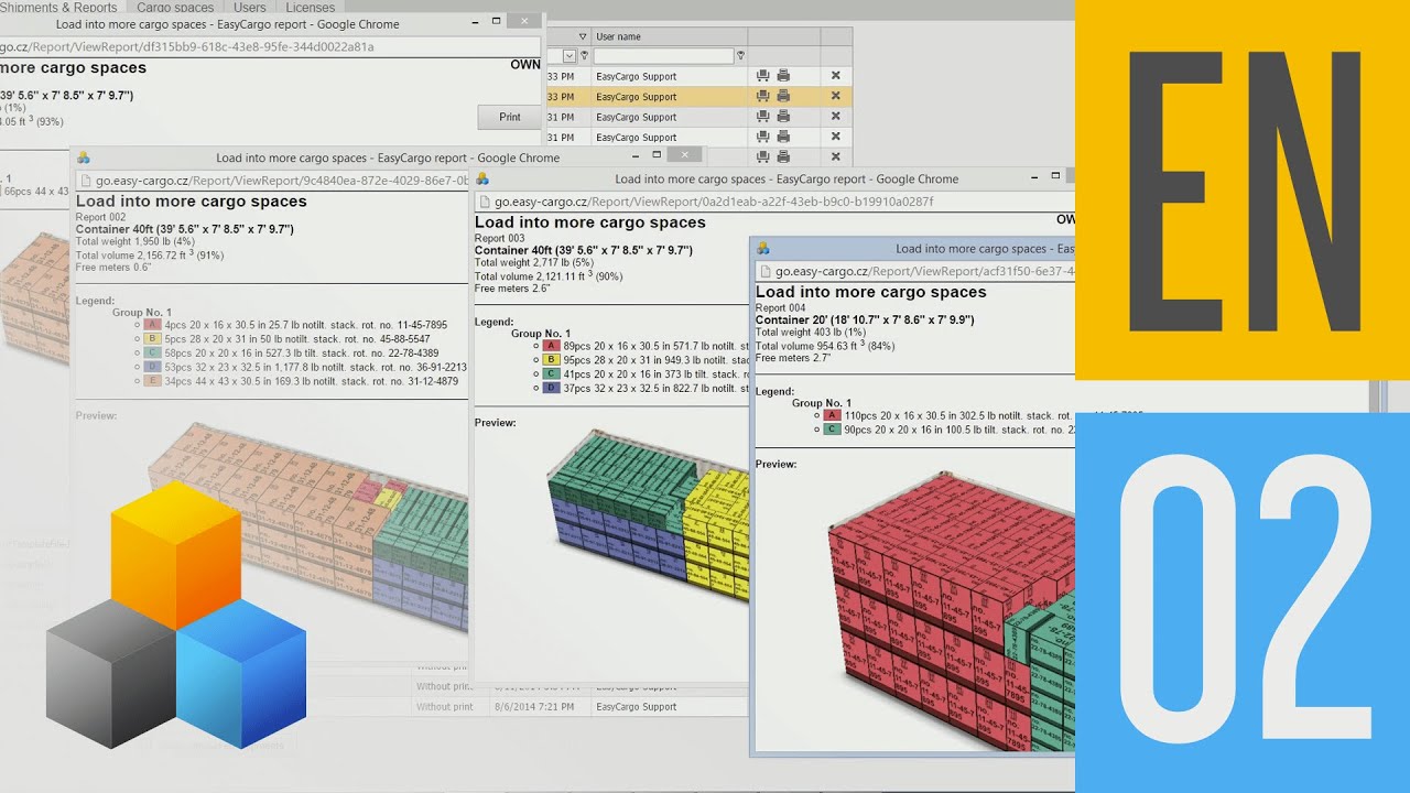 Load planning into more cargo spaces