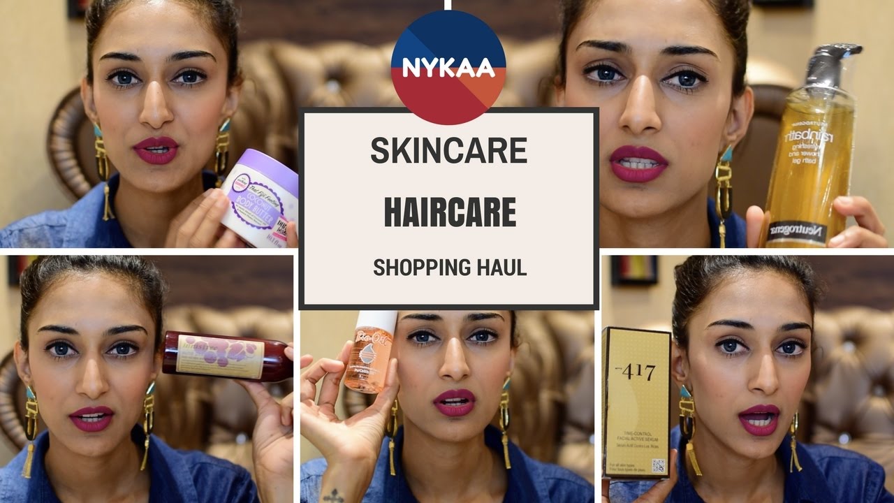 nykaa skincare haircare haul