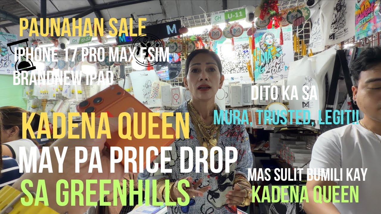 KADENA QUEEN, HALOS IPAMIGAY ANG TINDANG IPHONE 17 PRO MAX TO XR, ANDROID SA GREENHILLS FEB 25, 2026