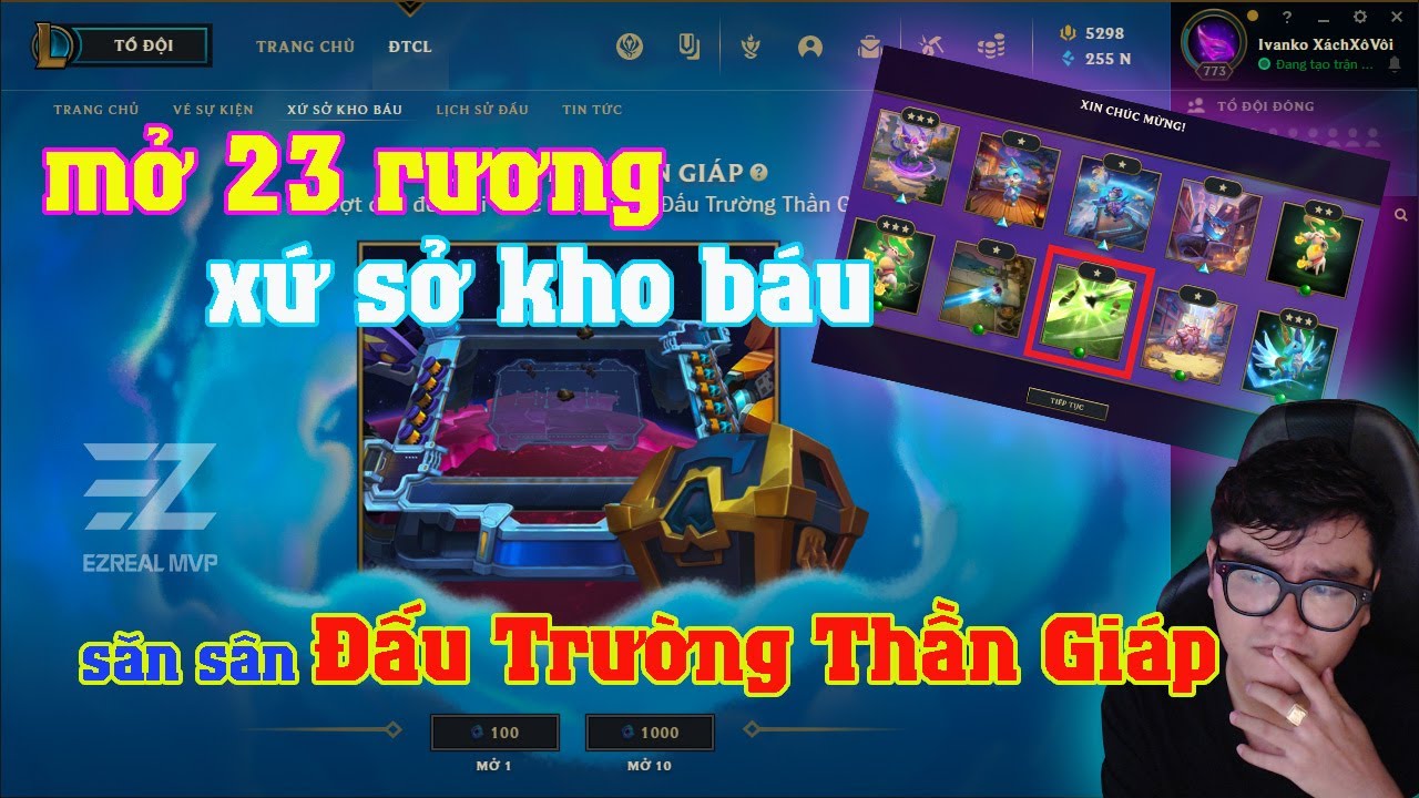[LMHT] MỞ 23 RƯƠNG XỨ SỞ KHO BÁU SĂN SÂN ĐẤU TRƯỜNG THẦN GIÁP VÀ CHƯỞNG LỰC SIÊU LASER VƯỢT NGƯỠNG