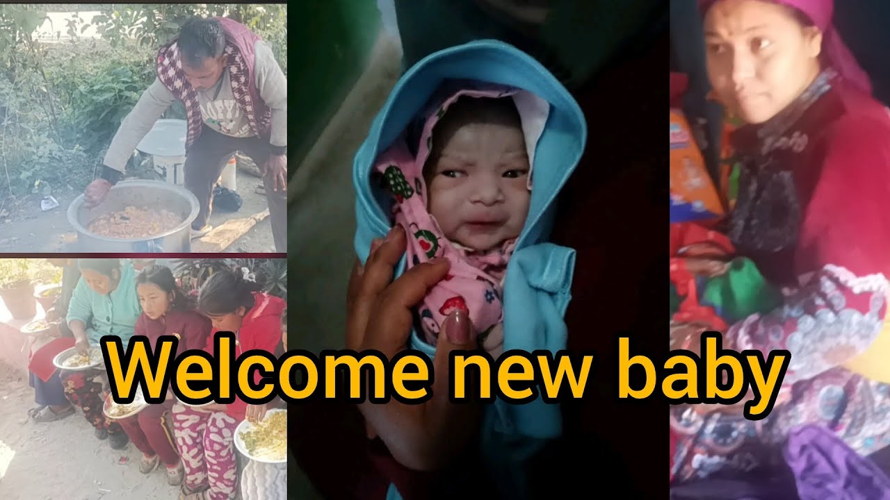Arrival of new born baby. Welcome new born baby boy