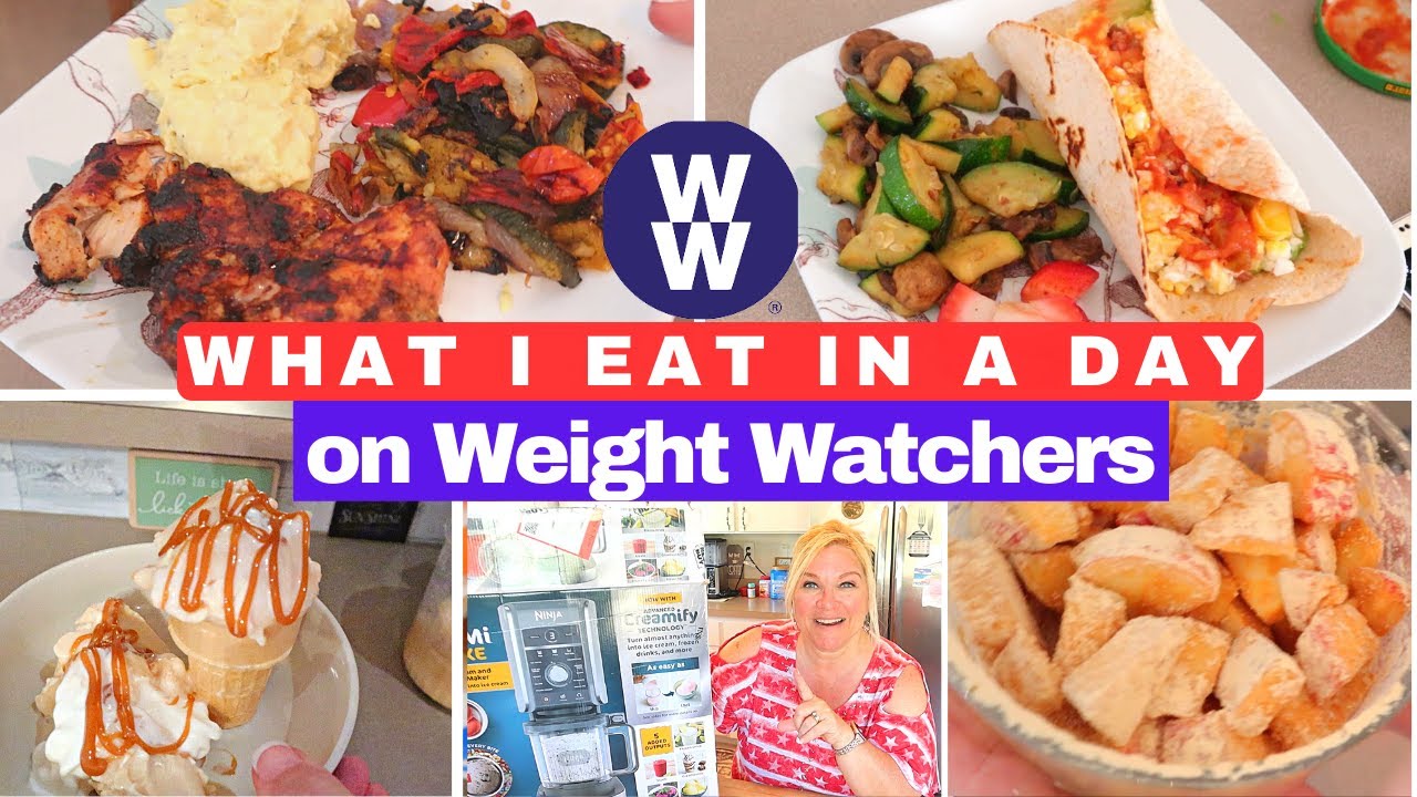 WHAT I EAT IN A DAY ON WEIGHT WATCHERS / FULL DAY OF EATING | WW POINTS & CALORIES | CREAMI!!