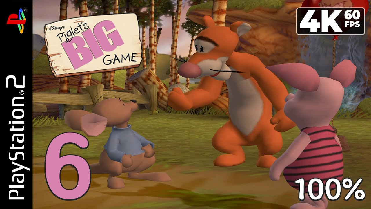 Disney's Piglet's Big Game (PS2) - 4K60 Walkthrough 100% Chapter 6 - Tigger's Dream