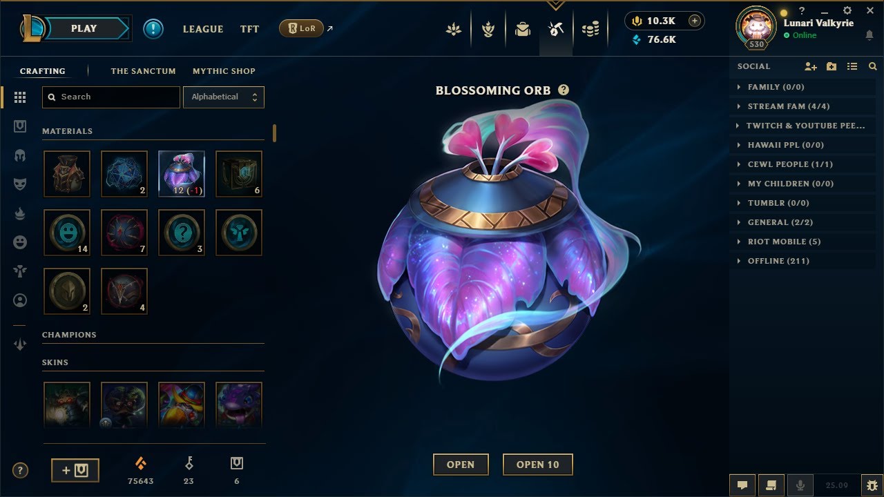 Opening 12 Blossoming 2025 Orbs and a Blossoming Grab Bag