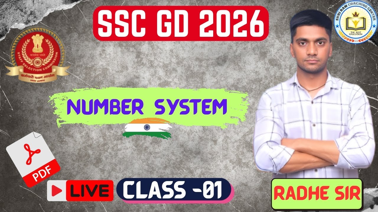 SSC GD Math Classes // Number System // SSC // Railway D Group // HSSSC CET //PSSSB // By Radhe Sir