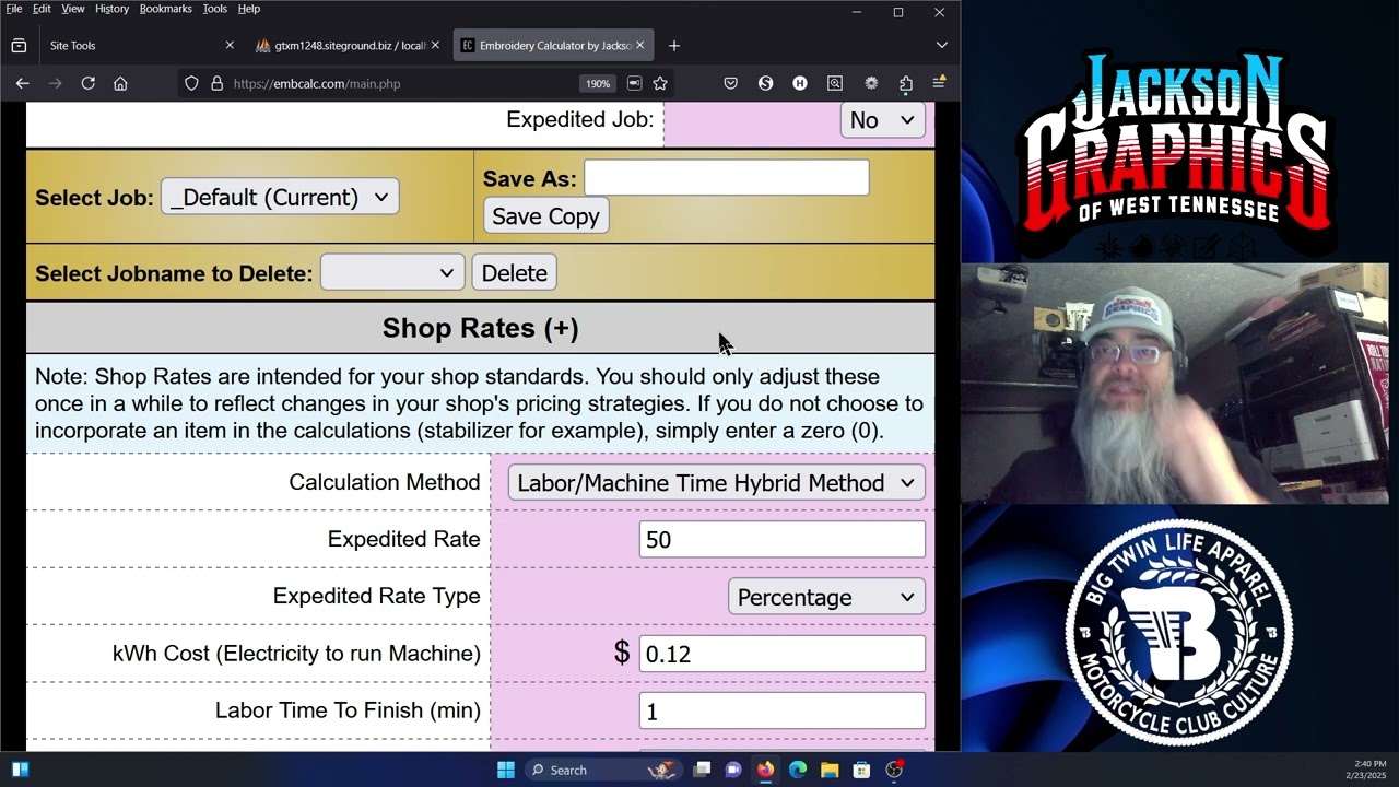 EmbCalc.Com - New Calculation Method