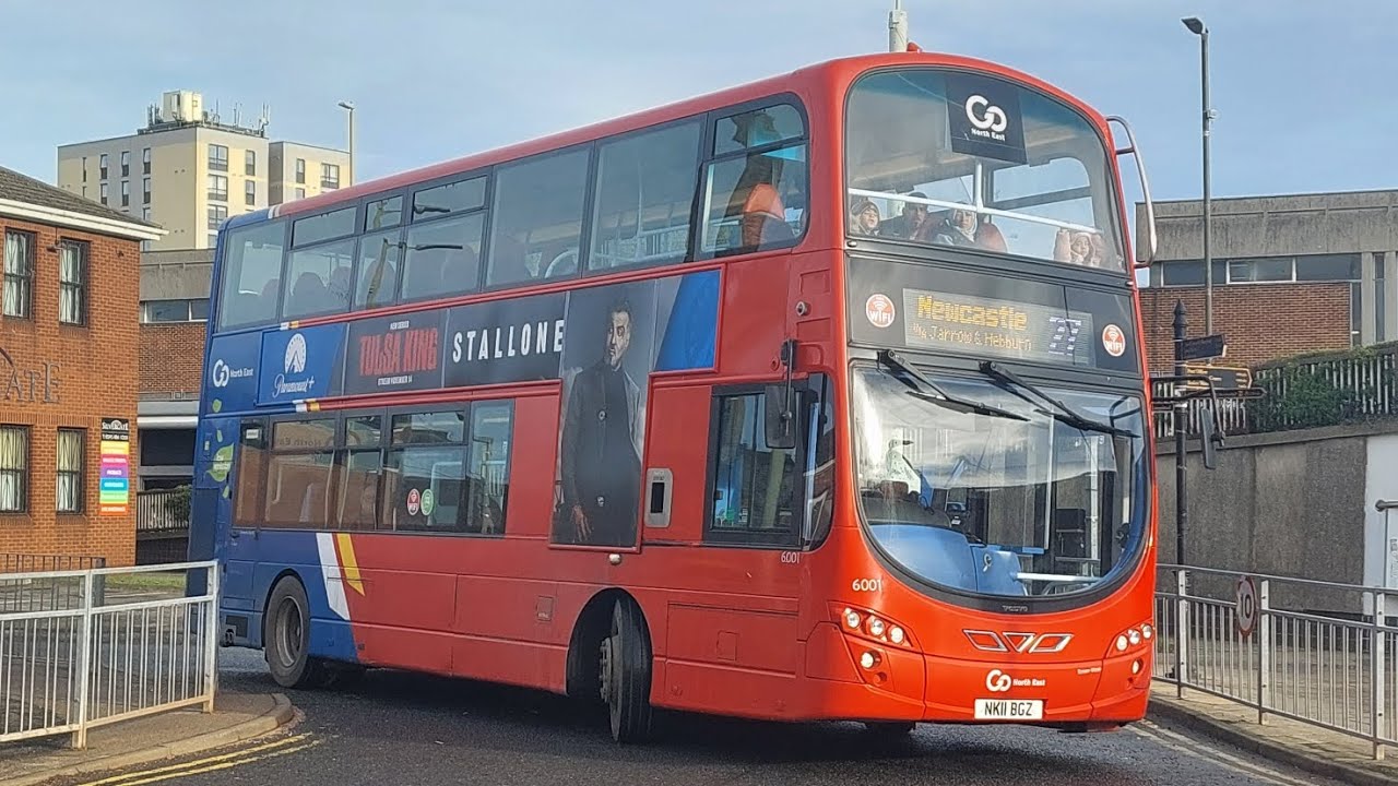 go north east 6001 operating route 27 to Newcastle