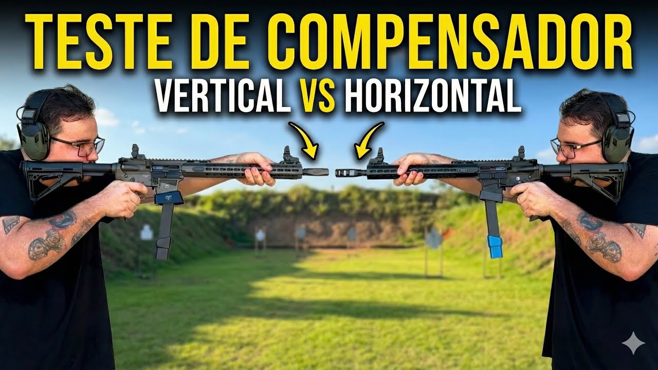 Teste de Compensador AR9 | Vertical X Horizontal | Um Bate Papo Sobre O Mundial de IPSC