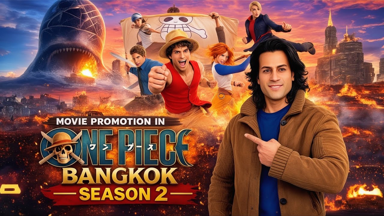 One piece Netflix season 2 promotion in Bangkok 😱! Movie setup or Promotion? #netflix ,#onepiece 