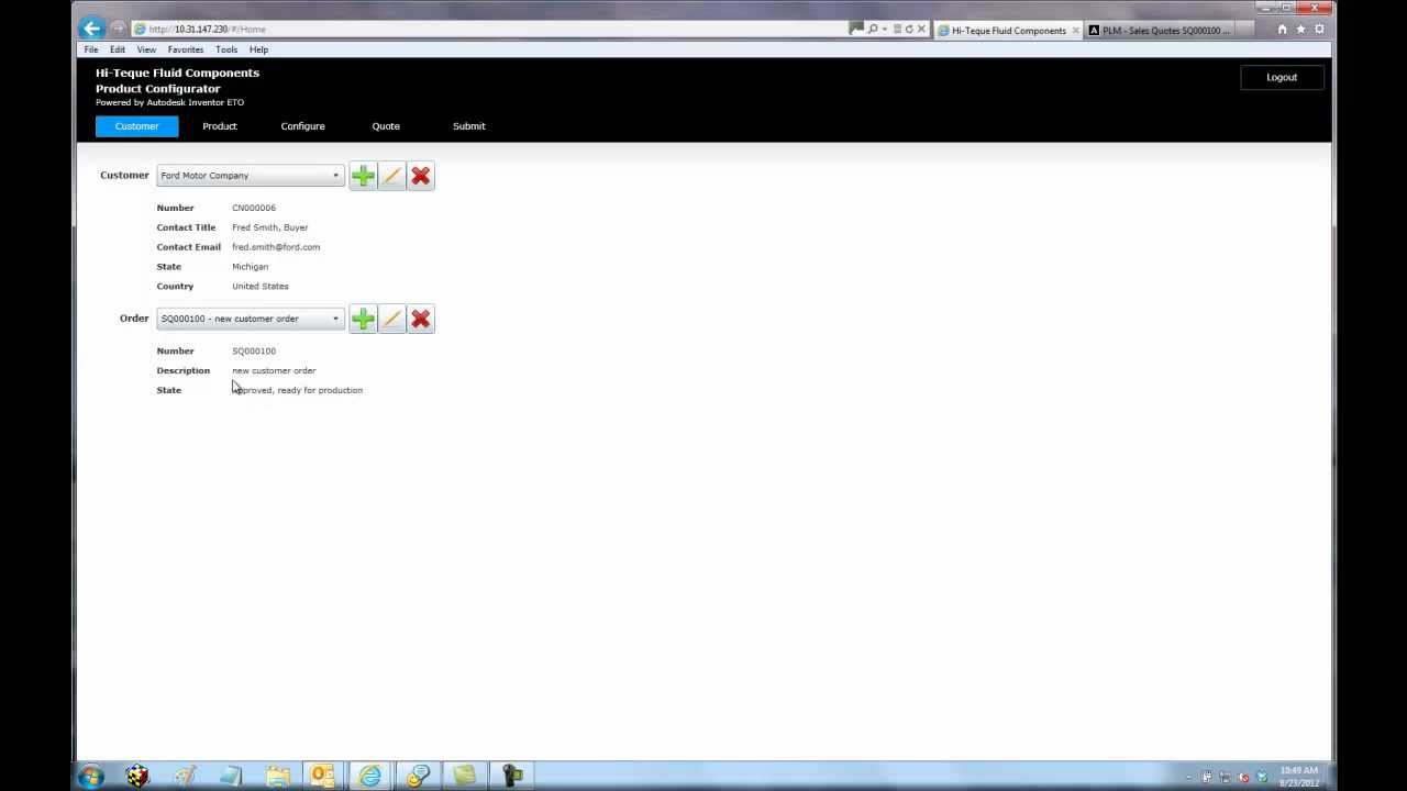 Autodesk Inventor ETO integration with Autodesk PLM 360