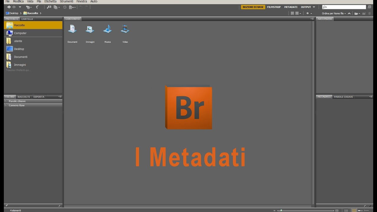 Bridge: I Metadati. - Tutorial 3