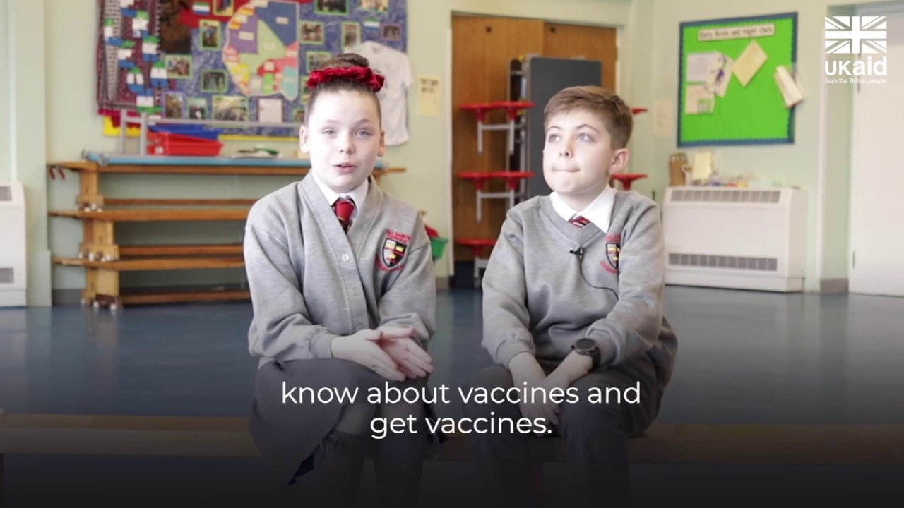 School kids from Liverpool talk vaccines