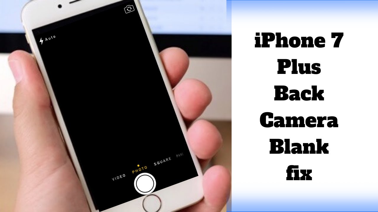 iPhone 7 Plus Rear Camera Not Working ! Back camera blank fix.
