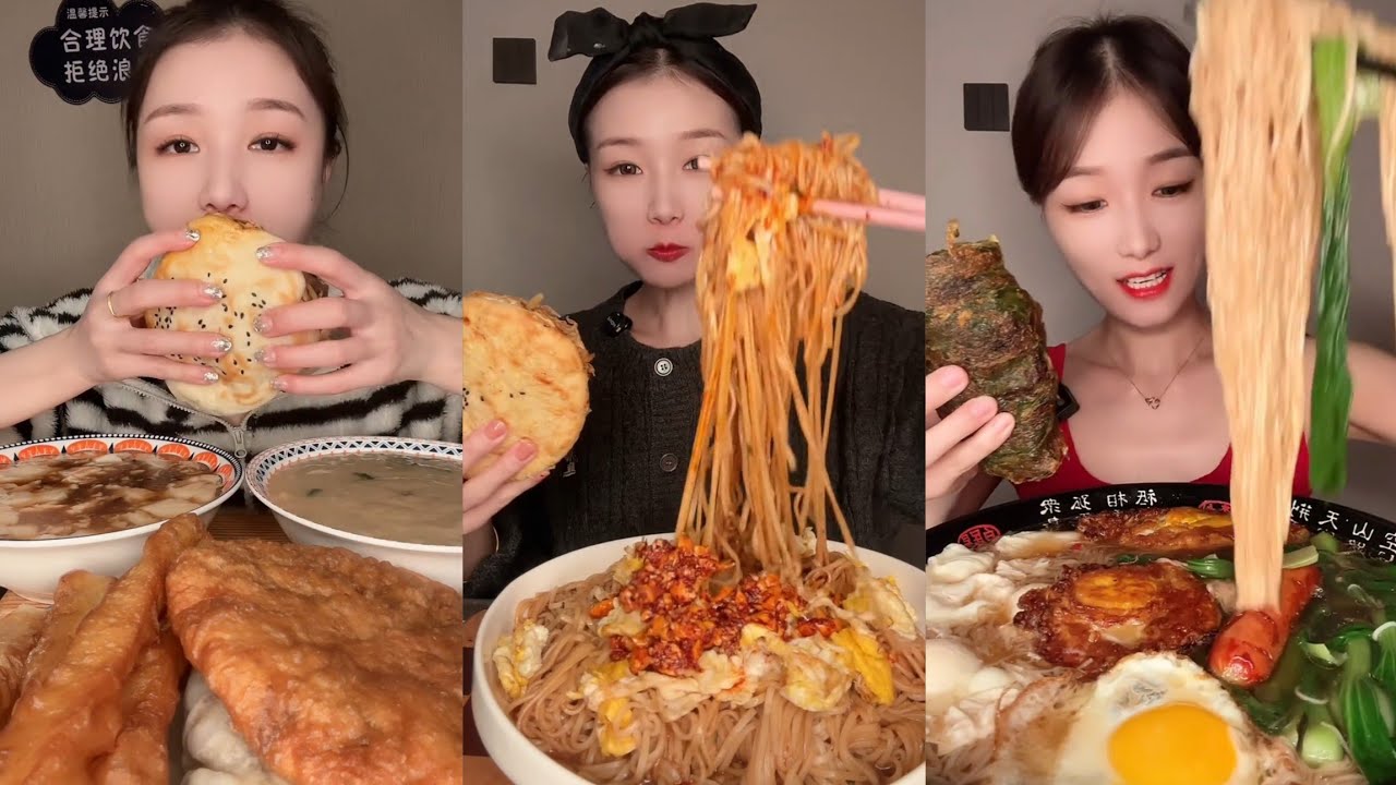 Mukbang part: Eating spicy 🥵 noodles frie noodles🍜with Chinese food #cook #firenoodles #spicyfood 
