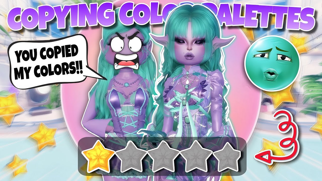 *COPYING* Pros *COLOR PALETTES* In Dress To Impress!! (Roblox)