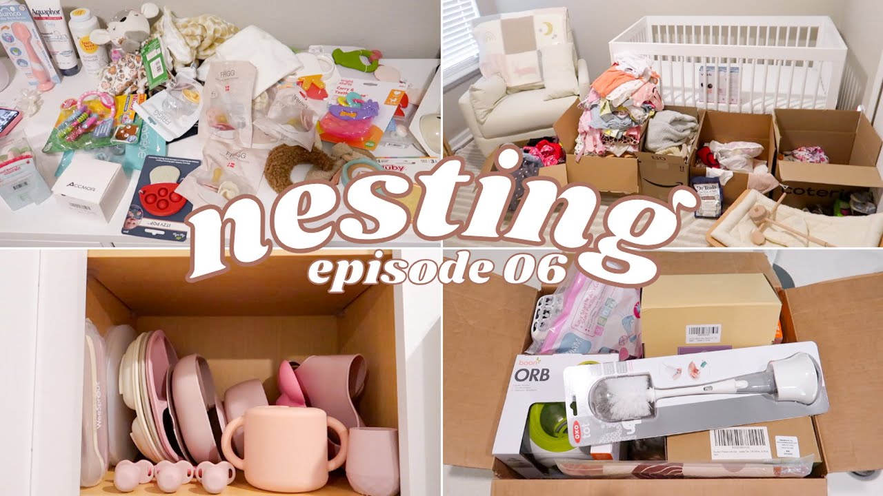 *nesting vlog* extreme organization! bottles, pacifiers & baby laundry ✨