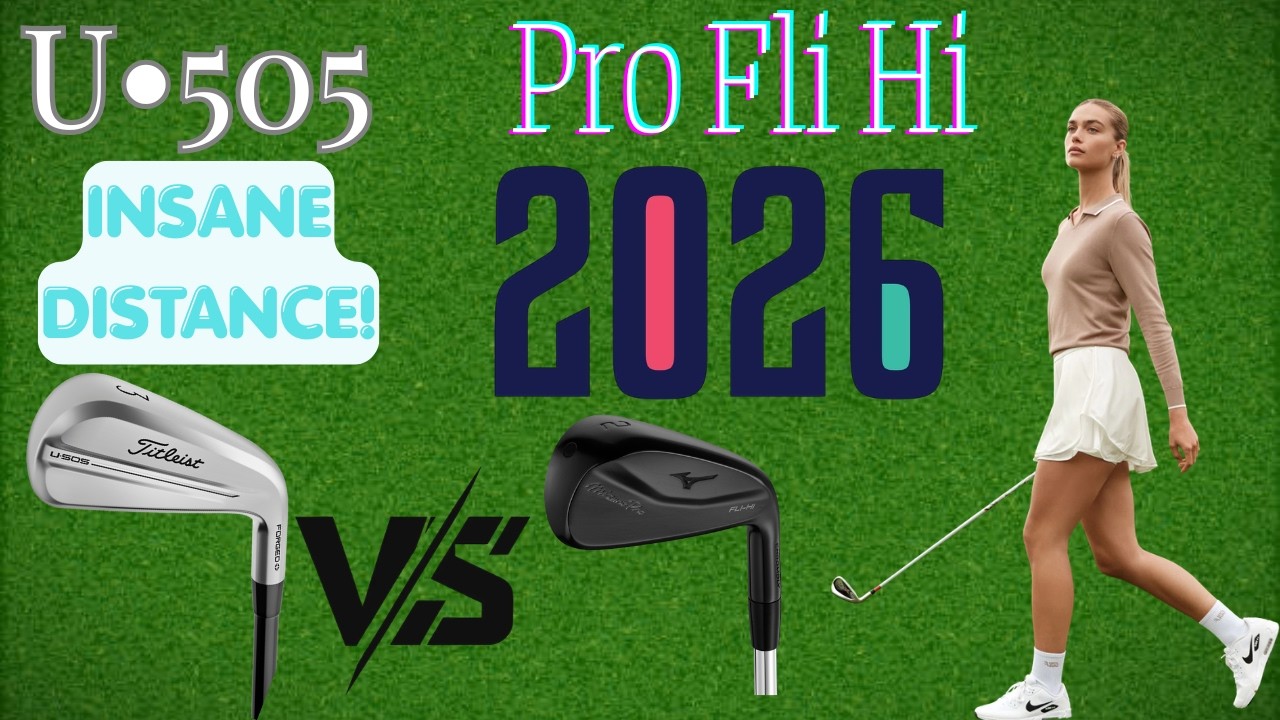 Сравнение и анализ клюшек для гольфа Titleist U&bull;505 и Mizuno Pro Fli Hi.