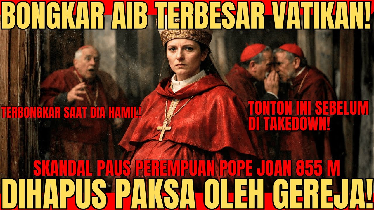 SKANDAL PAUS PEREMPUAN (POPE JOAN): FAKTA MEMALUKAN YANG DIHAPUS PAKSA DARI SEJARAH VATIKAN!